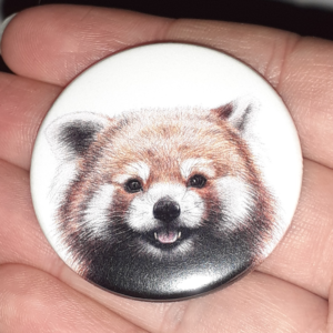 Jessy Megan badge portrait animal Panda Roux main