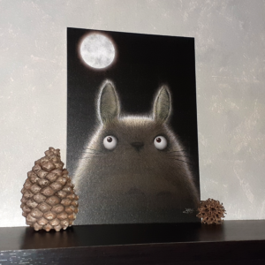 Jessy Megan illustration tableau Totoro A4