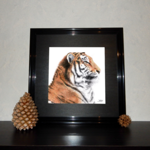 Jessy Megan print portrait animal Tigre cadre