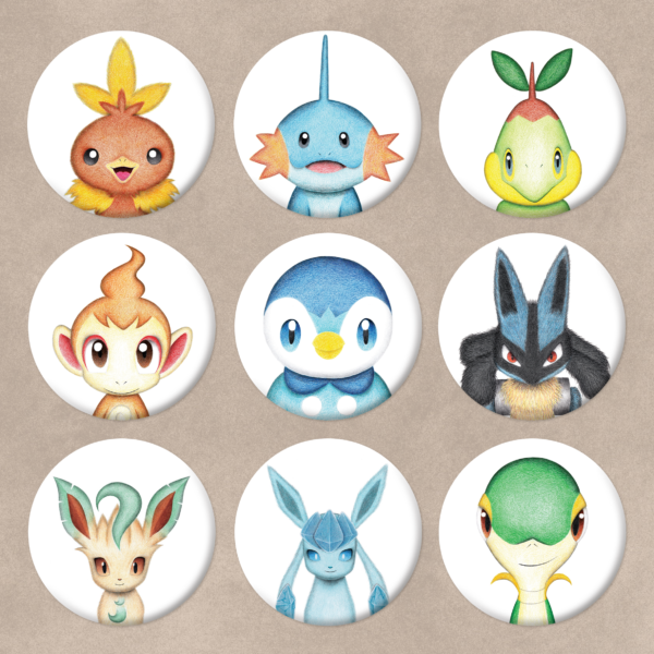 Badges & Magnets Pokémons