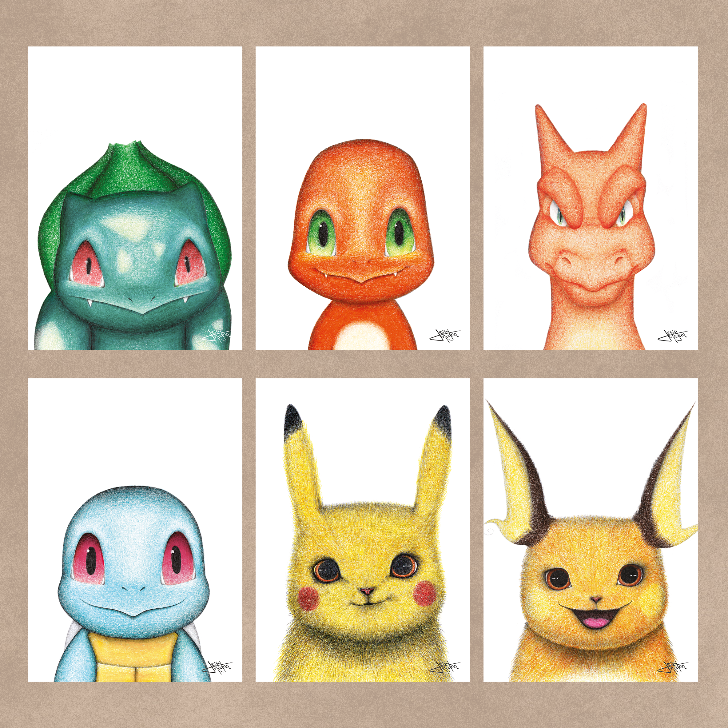 Cartes postales Pokémons