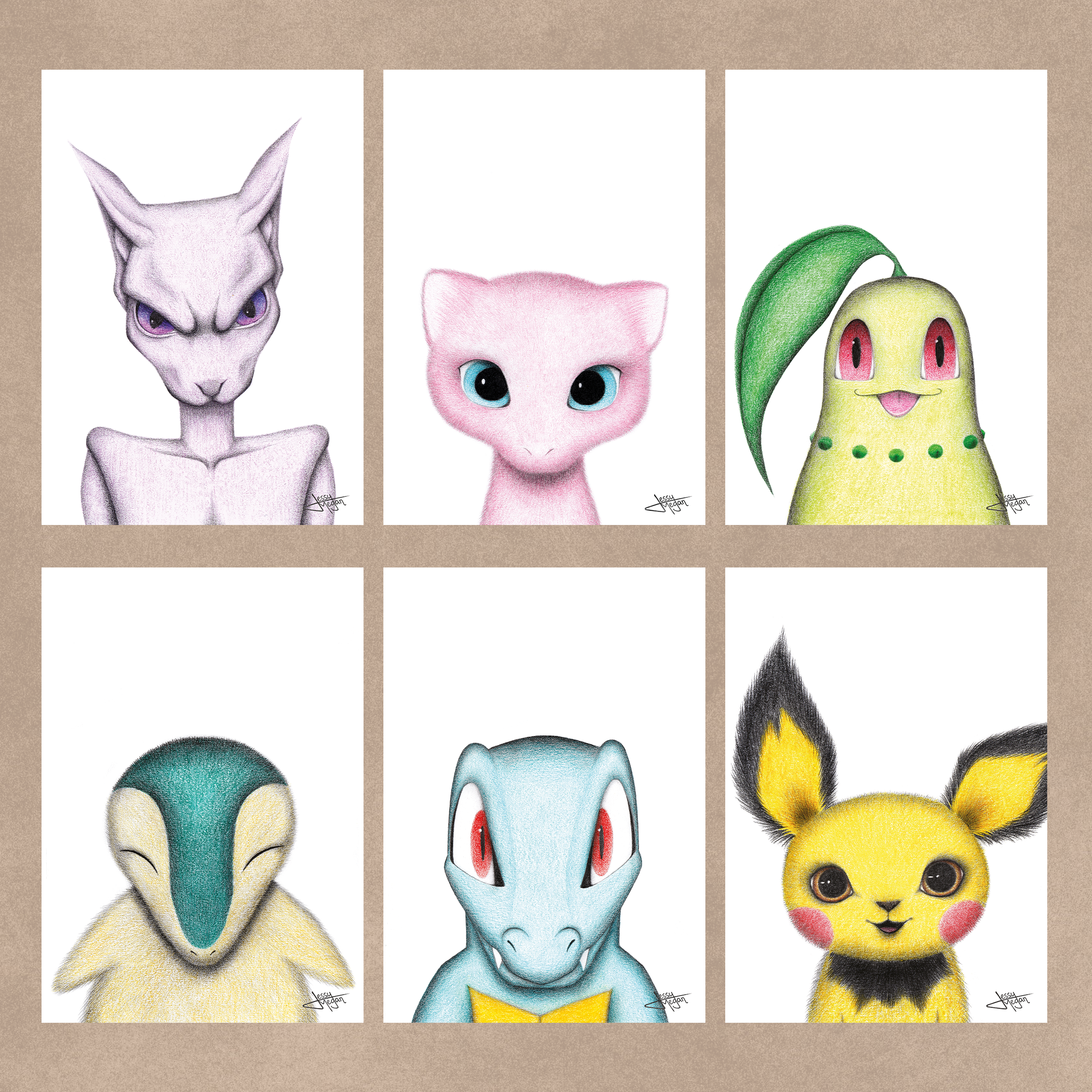 Cartes postales Pokémons