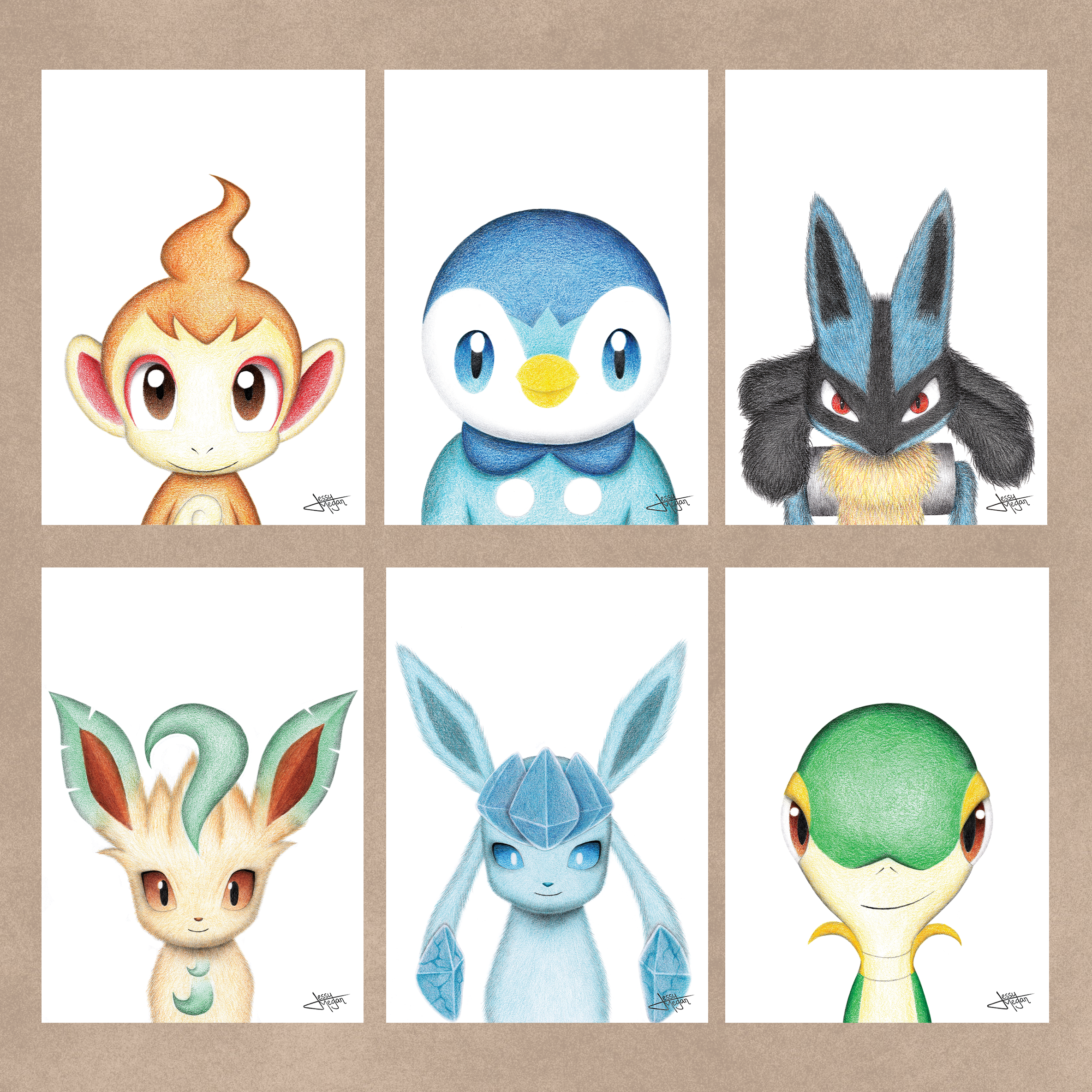 Cartes postales Pokémons