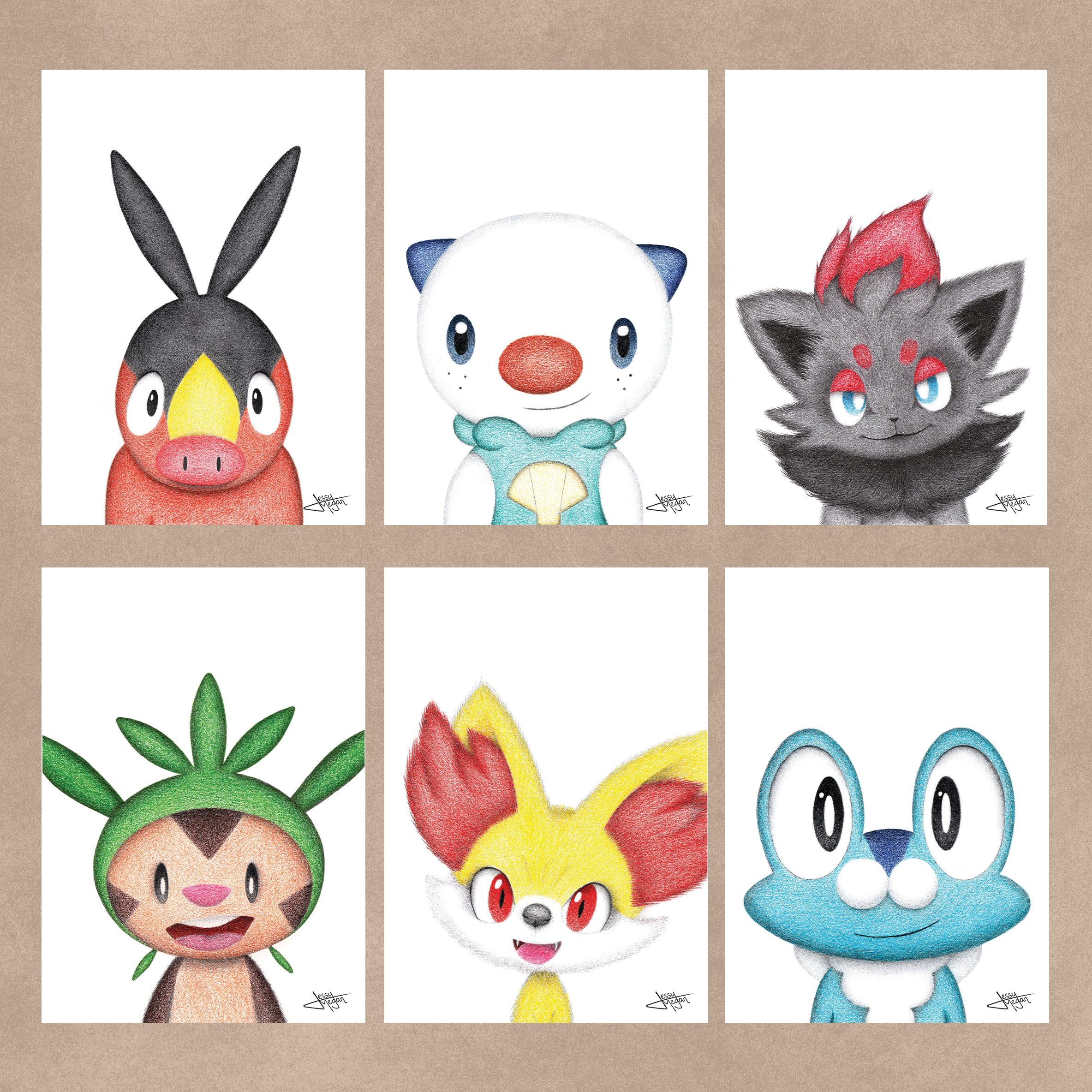 Cartes postales Pokémons