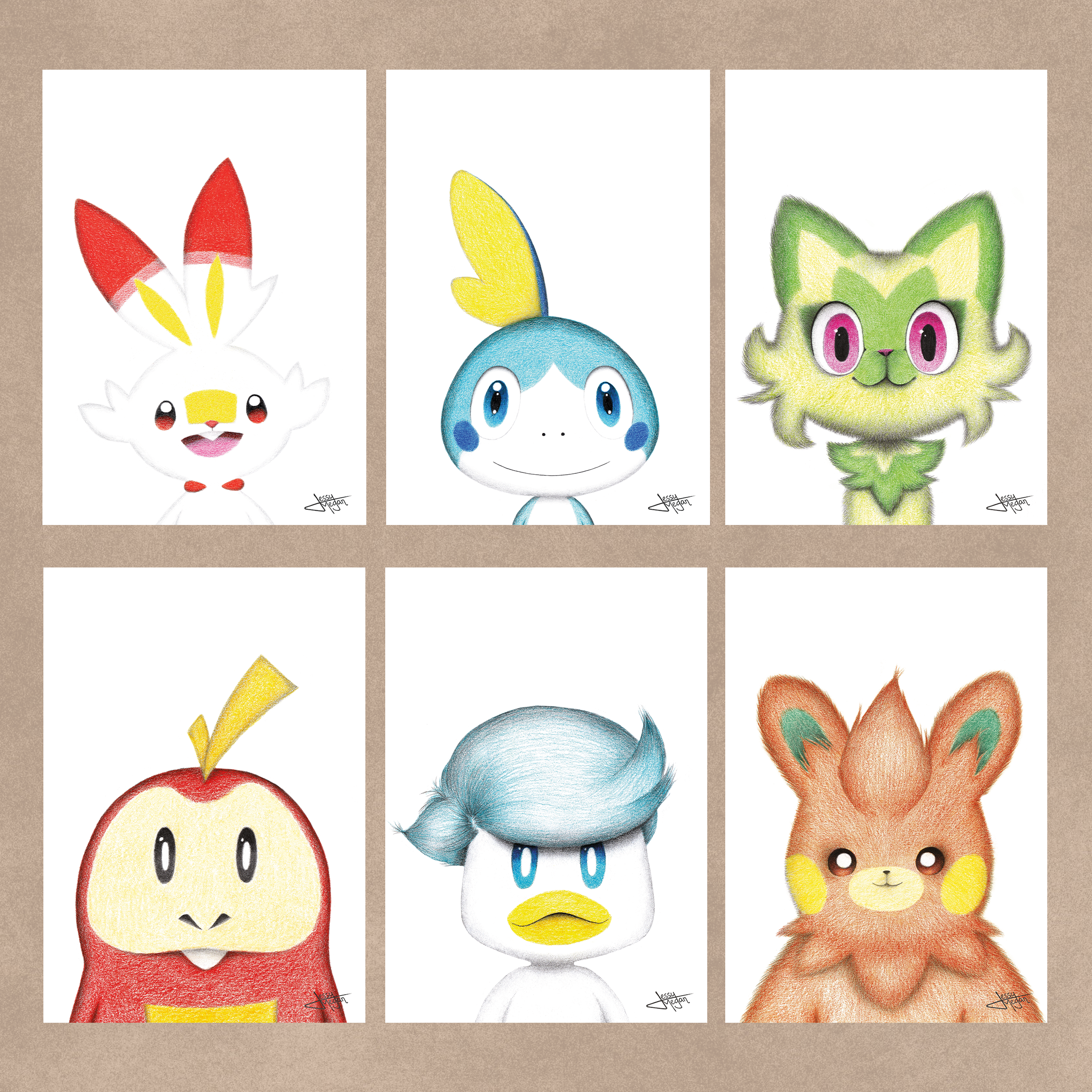 Cartes postales Pokémons