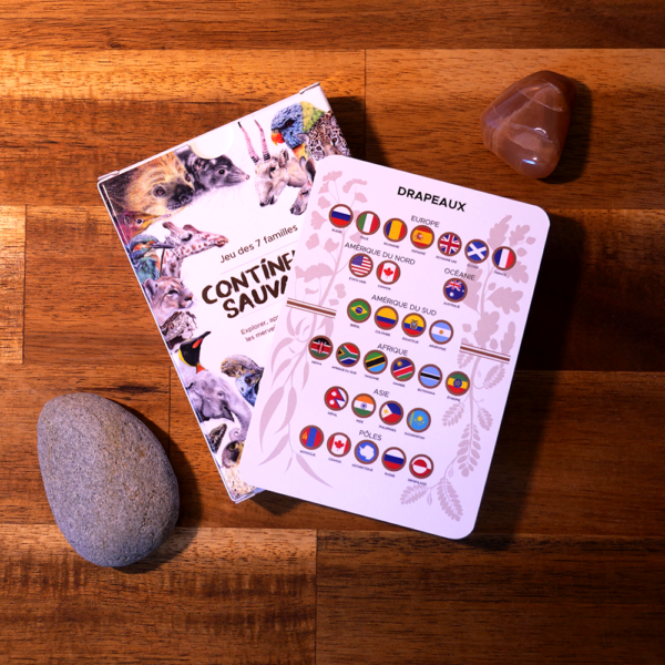Continents Sauvages - jeu des 7 familles