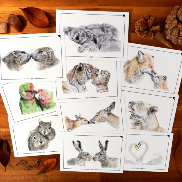 Calendrier réutilisable Love cartes